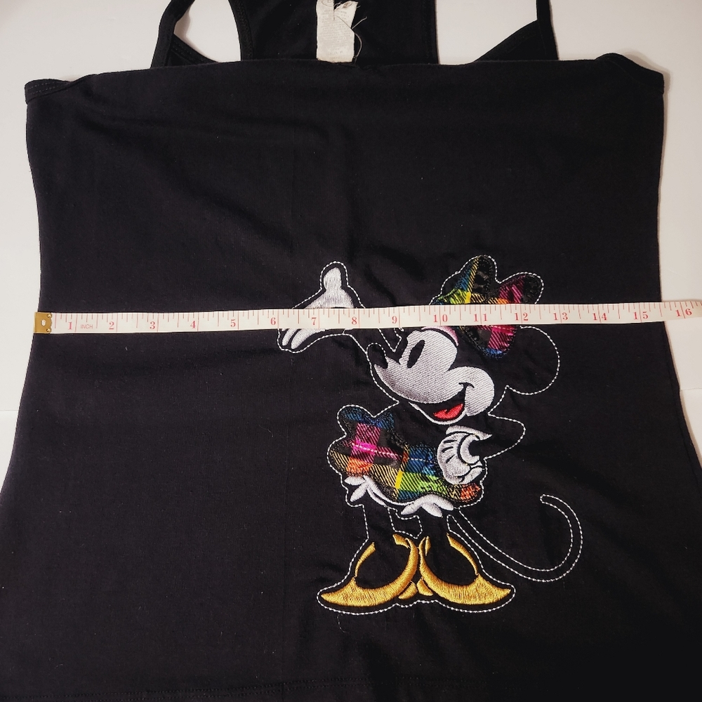 Disney Black Minnie Mouse Vneck Tank Top - Picture 8 of 11
